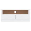 vidaXL TV-benk med skuffer ALTA hvit 100x35x41 cm heltre furu