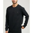 Tommy Hilfiger Pima Org Ctn Cashmere Crew Neck - Black - L