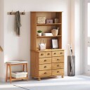  Hytte med skuff honningbrun 91 x 40 x 184 cm Massivt furutre