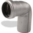 ACO 75 mm 87° avløpsalbue i rustfritt stål AISI 304