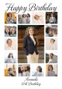Birthday Photo Collage Personal Plakat Plakat / 40x50cm