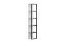 Bokhylle Dumö 34 cm   Svart|Hvit