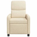 vidaXL Recliner Krem Stoff