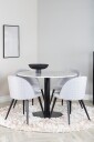 Venture Home   Spisegruppe Estri med 4 Valleta spisestoler   Hvit