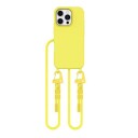 Tech Protect MagNecklace MagSafe Case with Lanyard for iPhone 16 Pro Max Yellow