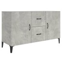 vidaXL Skjenk betonggrå 100x36x60 cm konstruert tre