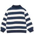 The New Tnstyuki Os Polo Sweatshirt   NAVY BLAZER STRIPED   104