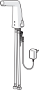 Oras Inspera Berøringsfri servantbatteri 230/9V, m/temp.reg. og Bluetooth, Krom