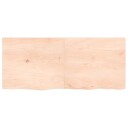 vidaXL Vegghylle 140x60x4 cm ubehandlet heltre eik