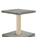 vidaXL Kloretre med klorestolpe i sisal 55 cm grå