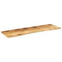  Skrivebordsplate med kurve 160x50x2,5 cm heltre grovt mangotre 8721012089105