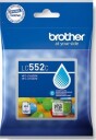 Brother LC552C cyan blekkpatron 550 sider
