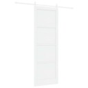 vidaXL Skyvedør Hvit 83 x 232 cm Heltre furu
