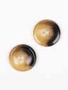 Drops Imitert Horn Knapp Brent 23 mm 707