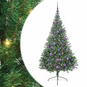  Kunstig Forhåndsopplyst Juletre med 300 LED grønn 180 cm PVC