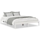  Ekstra lang sengeramme uten madrass hvit 160x220 cm heltre furu