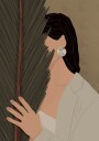 Serene Palm Woman Plakat / 21x30