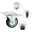  Svinghjul med doble bremser 4 stk 75 mm