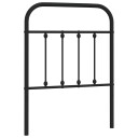 Sengegavl i metall svart 75 cm 8720845881474
