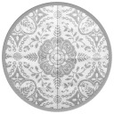  Uteteppe ARAKIL lysegrå Ø120 cm PP