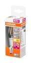 Osram LED-lyspære STAR+ GLOWdim candle 4.5W/827 (40W) filament clear dimmable E14