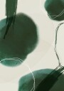 Abstract Green Shapes Art Plakat Plakat / 100x150cm