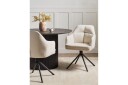 Matsalsstol Beliani Mira set om 2 Beige-Svart Beige -