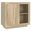 vidaXL Skjenk sonoma eik 80x40x75 cm