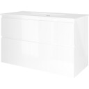 Sanibell Proline møbelpakke, 101x46 cm, hvit høyglans