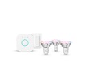 Philips Hue Essential White Colour Ambiance GU10 spotpære startsett 3 pakning