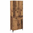  Høyskap Veggmontert Gamle tre 69,5 x 34 x 180 cm Konstruert tre