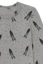 Hust & Claire Bocel Rocket ull/tencel body til barn - forest fog