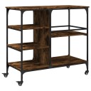  Kjøkkentralle røkt eik 100x45x89,5 cm konstruert tre 842383