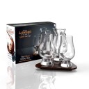 Glencairn Tasting Set med håndlaget treplate
