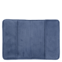 DARK Velvet Quilted Passport Cover Grisalle Blue