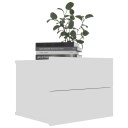 vidaXL Nattbord 2 stk hvit 40x30x30 cm sponplate