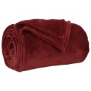 vidaXL Kastteppe Bordeaux Rød 220 x 240 cm Fleece