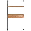 vidaXL Vegghengt skrivebord 90x40x170 cm heltre akasie
