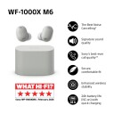 Sony WF 1000XM6 Platinasølv