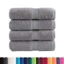  Premium vaskehåndklær SOLUND 4 stk grå 30x30 cm 600 g/m²