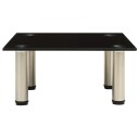 vidaXL TV-benk svart 40x35x17 cm herdet glass