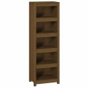 vidaXL Bokhylle honningbrun 50x35x154 cm heltre furu