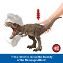 Jurassic World All-Out Attack Tyrannosaurus Rex med realistiske bevegelser og lyd, Figur for 4+ år
