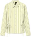 Vero Moda Vmasta Ls Tie Shirt Wvn Ret   Yellow   XL