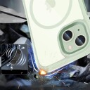 Tech-Protect iPhone 15 MagSafe Deksel - Gjennomsiktig Grønn
