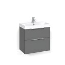 Macro Design Crown Servantskap 2 Skuff- med Light 70 Servant Antrasitt / 60cm Grip