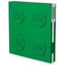 Lego Lukkbar notisbok med gelpenn   grønn 5009066