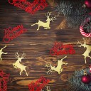 Partydeco Konfetti Rød Merry Christmas KONS42-KARTON