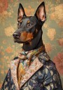 The Distinguished Doberman Plakat Plakat / 30x40cm