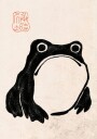 Japanese Frog Ink Art Plakat Plakat / 70x100cm